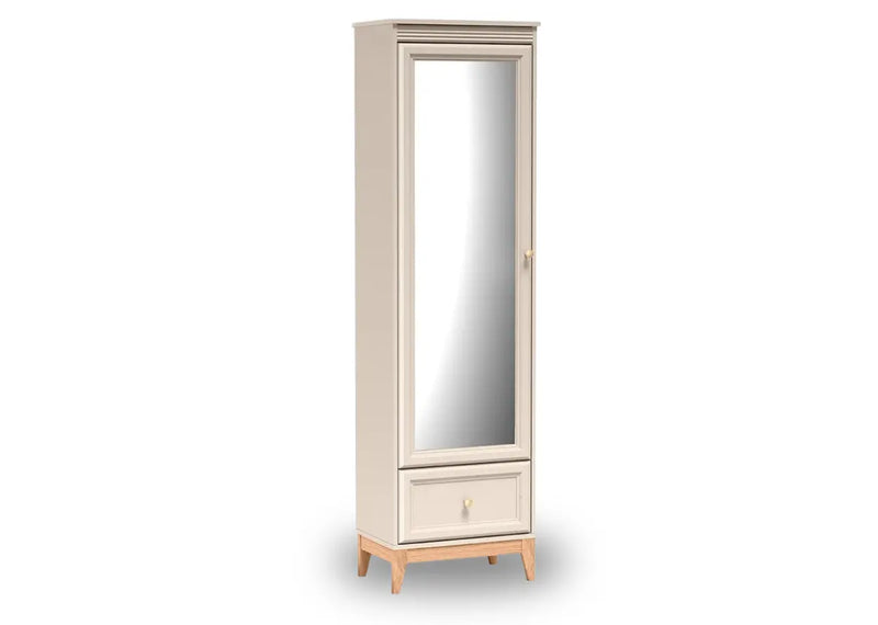 Wąska szafa kaszmir z lustrem W18
