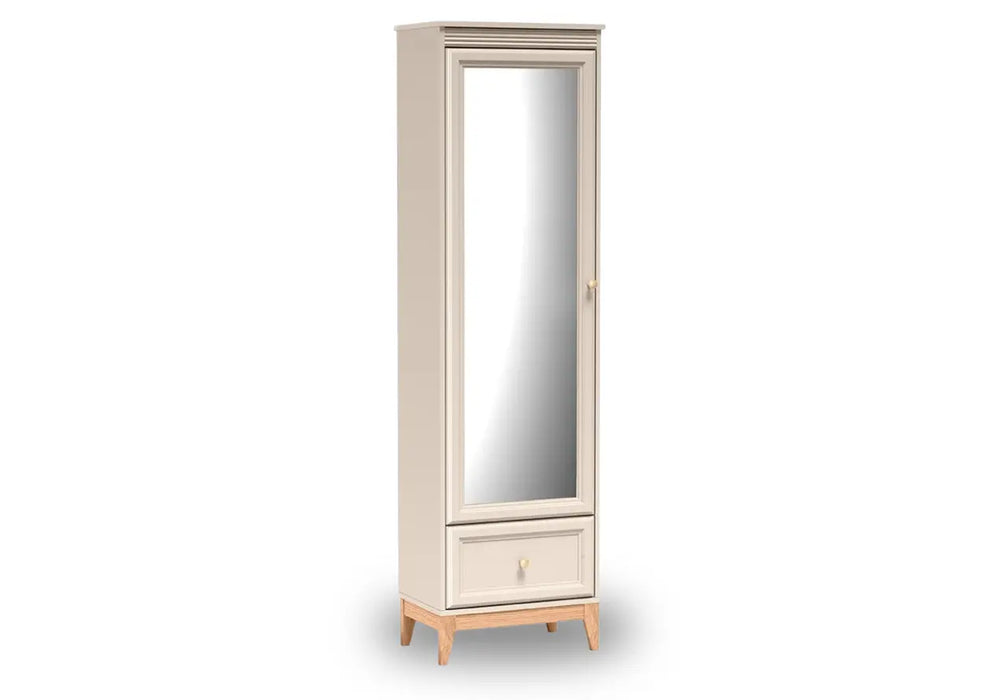 Wąska szafa kaszmir z lustrem W18