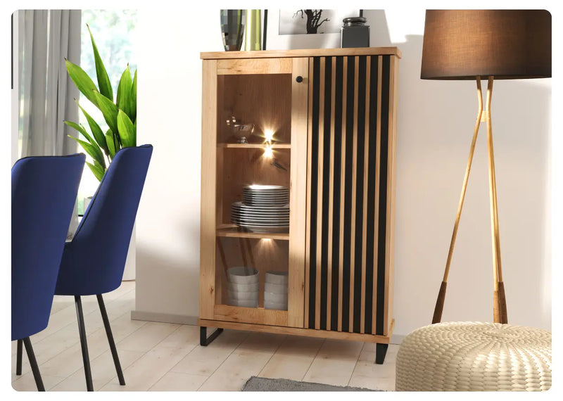 Modna witryna do salonu Cali