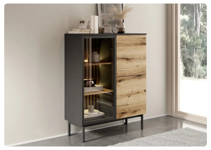 Wysoka komoda Lang z podświetleniem