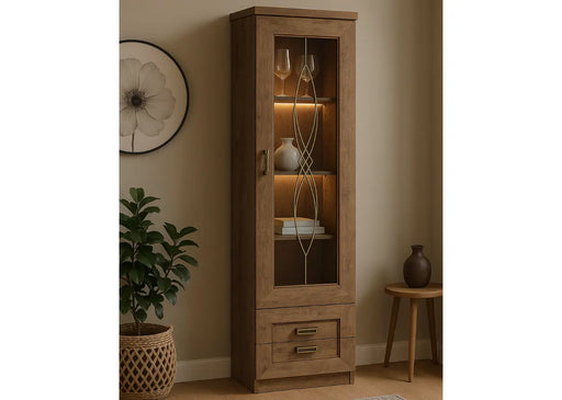 Wąska witryna do salony Tadeusz T10