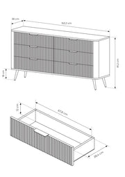Wymiary komody Lisse Typ B