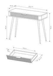 Wymiary toaletki Lisse typ J