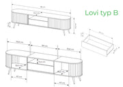 Pełne rozmiary stolika rtv Lovi