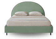 Miętowe łóżko tapicerowane Modi I Heydoo.pl
