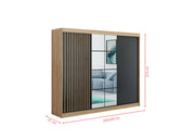 Wymiary szafy z lamelami Revolut