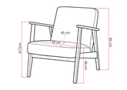 Krzesło Nero – szeroka gama odcieni beżu i szarości wymiary