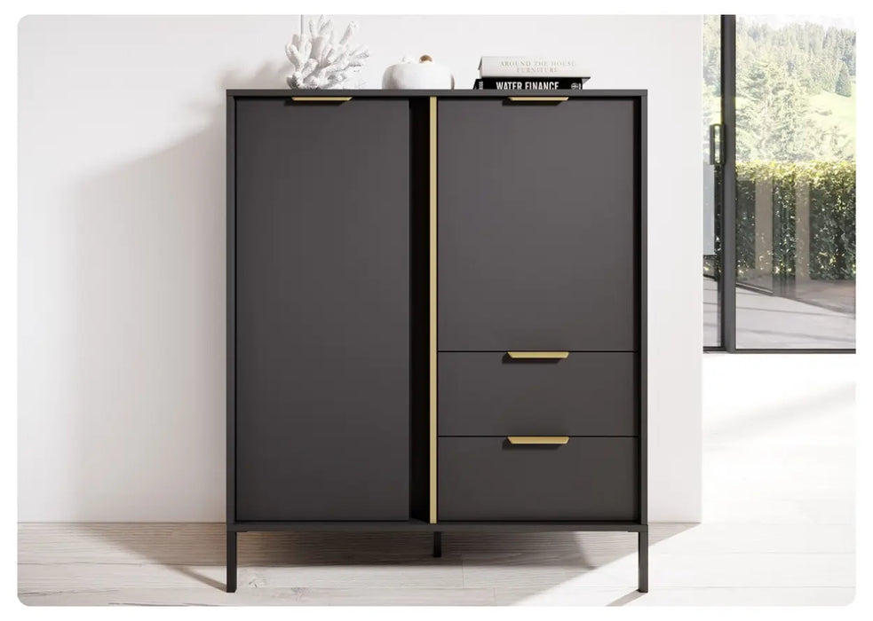 Modna wysoka komoda do salonu Lark Typ A