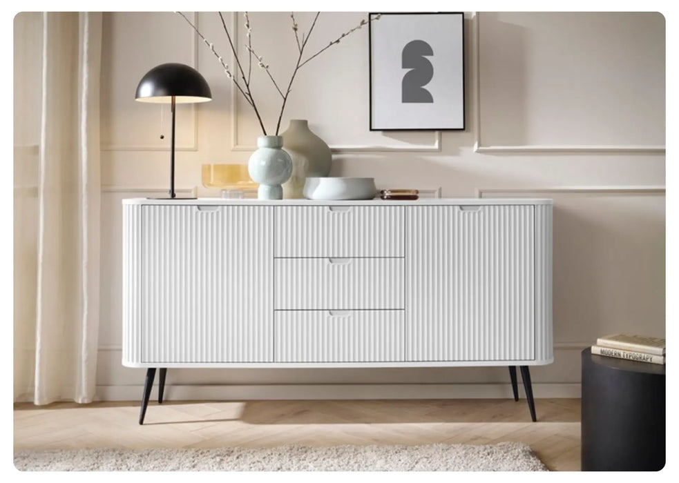 Biała komoda z szufladami Zova