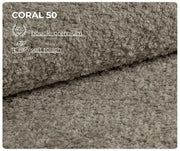 Tkanina bouclé Coral 50 w kolorze beżowym o strukturze soft touch premium