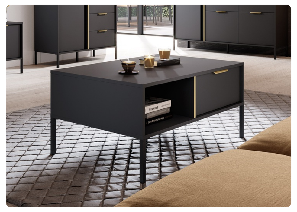 Ława lars w modnym salonie