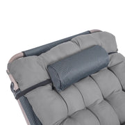 Poduszka i zagłówek w leżaku ogrodowym Sundey – detal