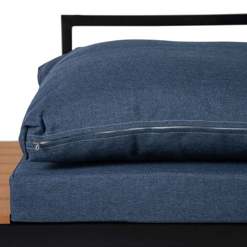 Poduszka narożnika ogrodowego NEES granatowa – zdejmowany pokrowiec z zamkiem