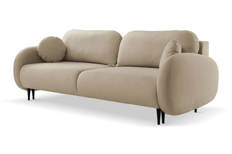 Sofa w kolorach beżu ze zdejmowanymi poduszkami