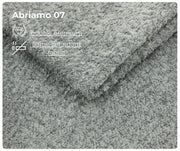 Tkanina Abriamo 07 typu bouclé premium o właściwościach flame retardant do łóżka kontynentalnego FALK