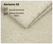 Tkanina bouclé Abriamo 03 premium o miękkiej strukturze i właściwościach flame-retardant fabric