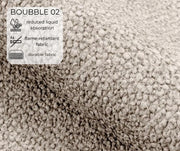 Beżowa tkanina Bubble 02 boucle z właściwościami hydrofobowymi i trudnopalnymi