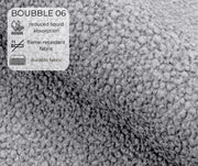 Szara tkanina Bubble 06 boucle z właściwościami hydrofobowymi i trudnopalnymi