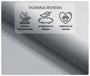 Tkanina Riviera hydrofobowa przyjemna w dotyku i odporna na ścieranie