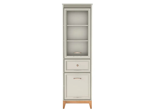 Wąska witryna Windsor 06 kaszmir z przeszklonym frontem i szufladą