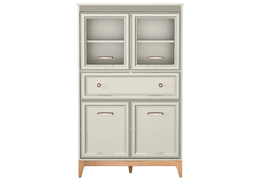 Witryna Windsor 5 kaszmir 92 cm z przeszklonymi drzwiami i szufladą