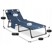 Wymiary leżaka ogrodowego Sundey z regulowanym oparciem