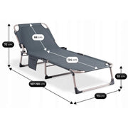 Wymiary składanego leżaka ogrodowego Sundey