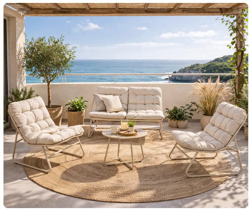 zestaw mebli ogrodowych Mode sofa 2 fotele stolik na taras i balkon